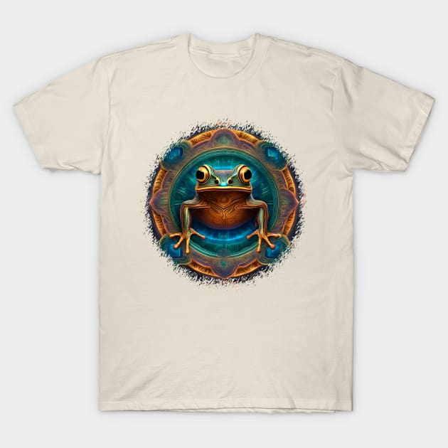 Froggy Animal Spirit (27) - Trippy Psychedelic Frog T-Shirt by TheThirdEye